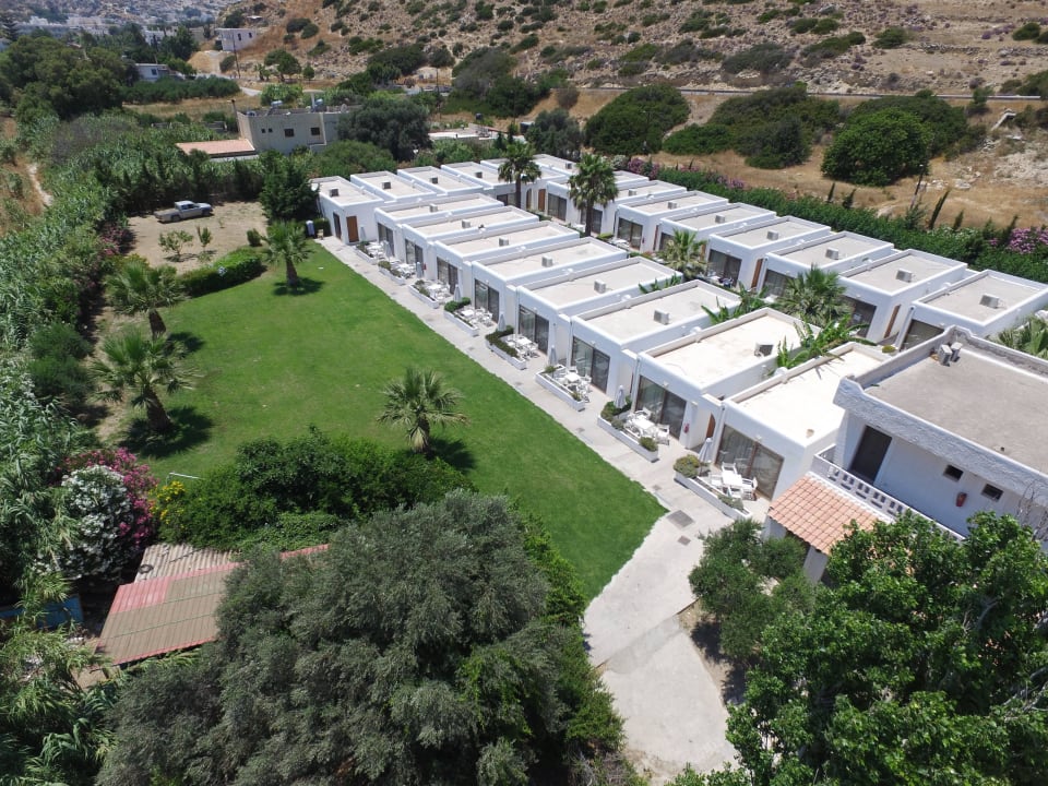 Bungalow suites aerial view Matala Valley Village