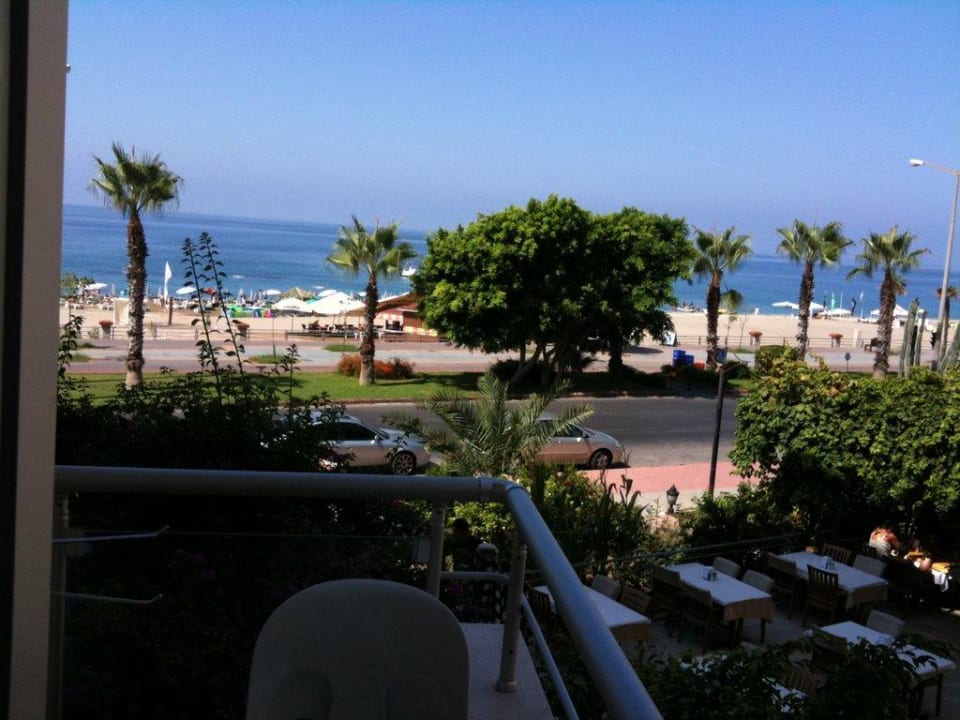 Blick vom Balkon Kleopatra Celine Hotel