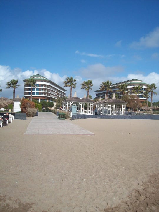 Strand im Februar Voyage Belek Golf & Spa