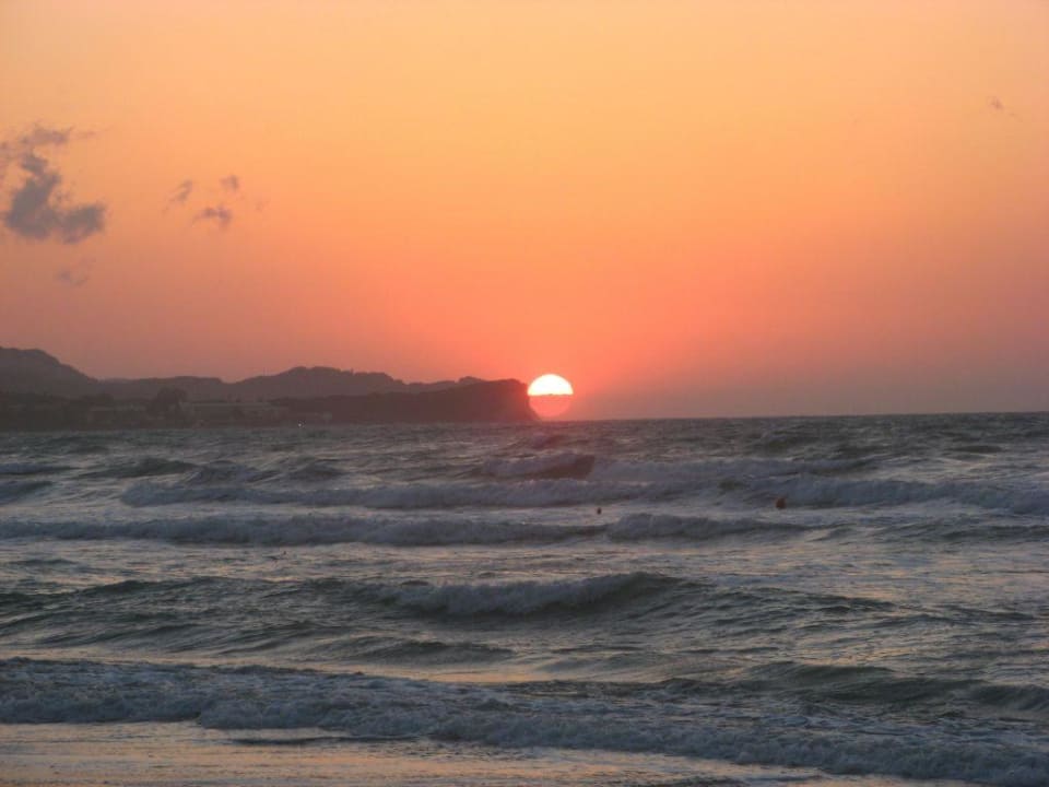 Sonnenuntergang Acharavi Beach Hotel