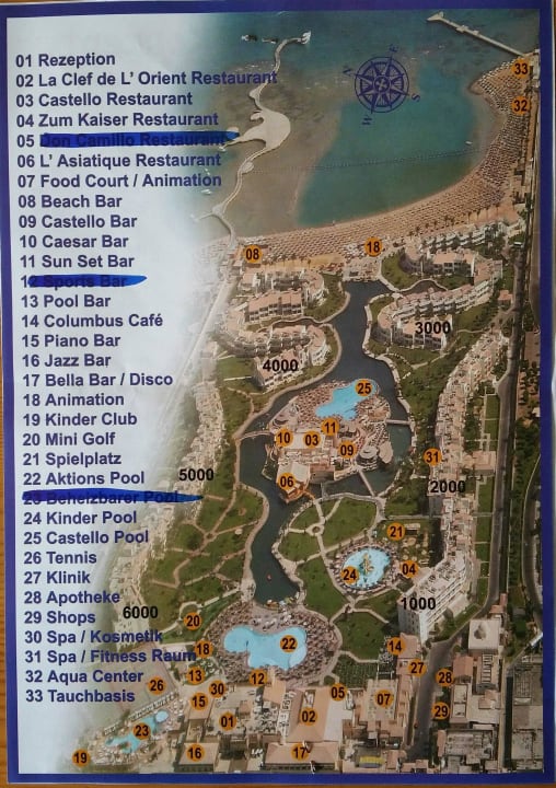 Übersicht Hotelanlage Pickalbatros Dana Beach Resort - Hurghada