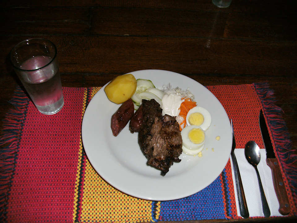 Ein saftiges Rindersteak Rancho San Andres