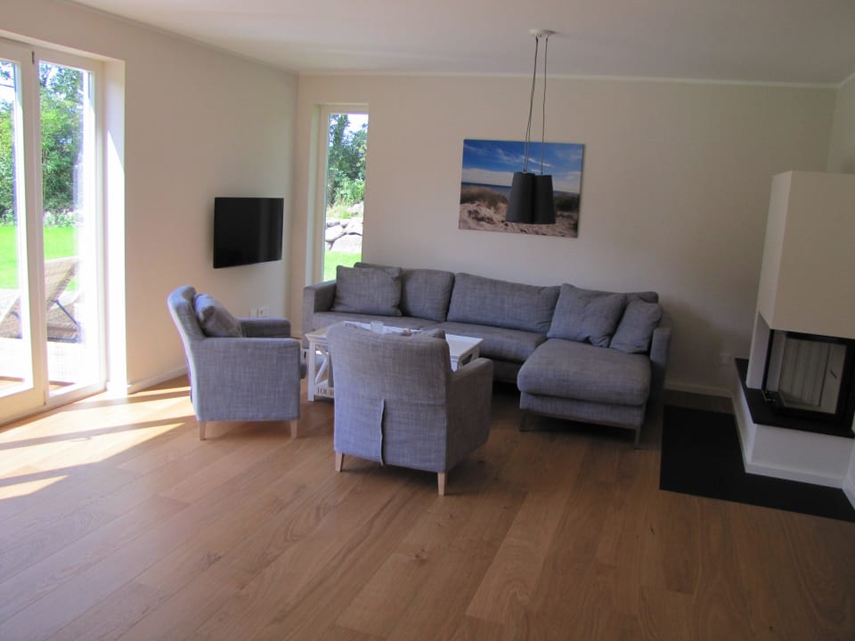 Wohnzimmer Ferienhäuser FehmarnKaten