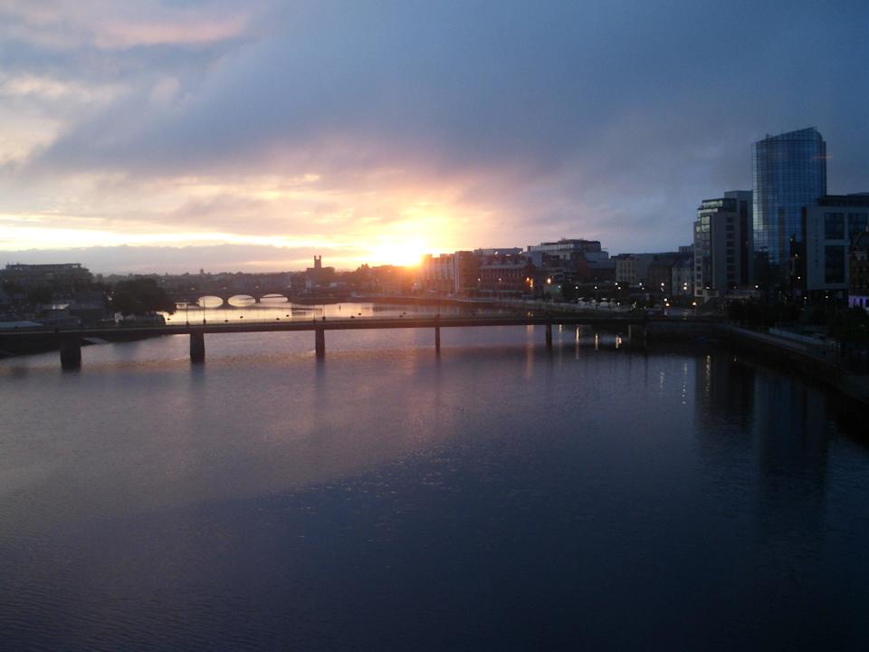 Ausblick aus Zimmer 413 Clayton Hotel Limerick