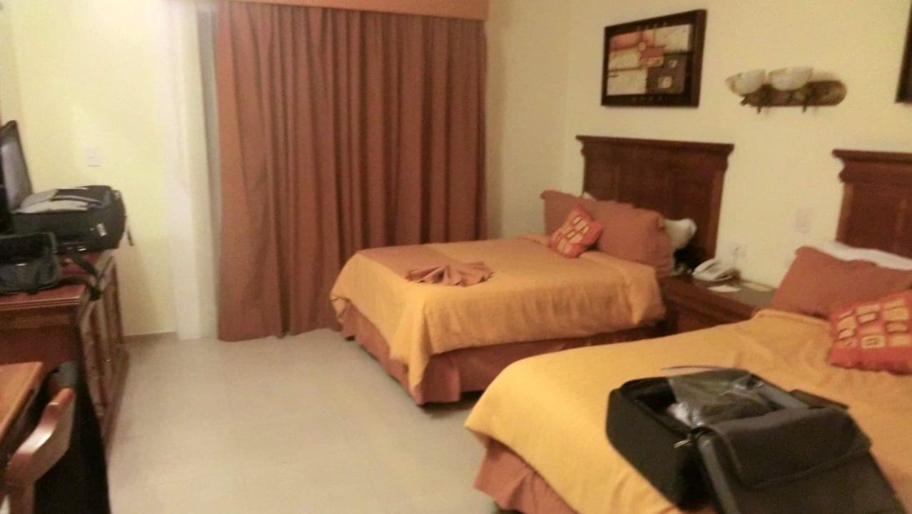 Zwei große und auch bequeme Betten Hotel Gran Real Yucatan
