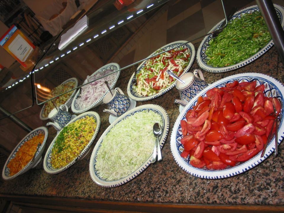 Salat Mittag und Abendessen Hotel Meninx Djerba