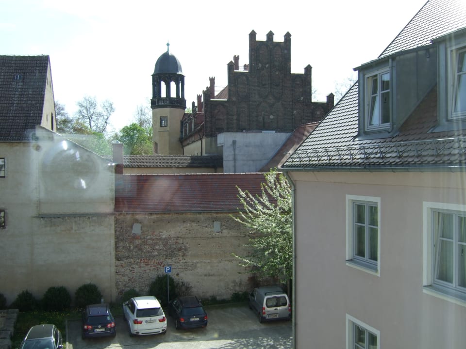 Blick vom Zimmer zum Lutherhaus Best Western soibelmanns Lutherstadt Wittenberg