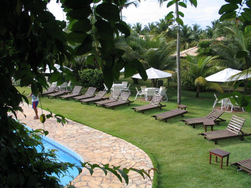 Ausblick in den Garten Hotel Porto Zarpa