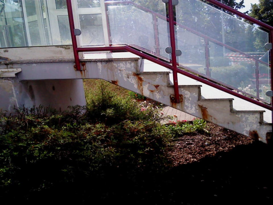 Haupteingang - Treppe Riso Hotel Schlotheim