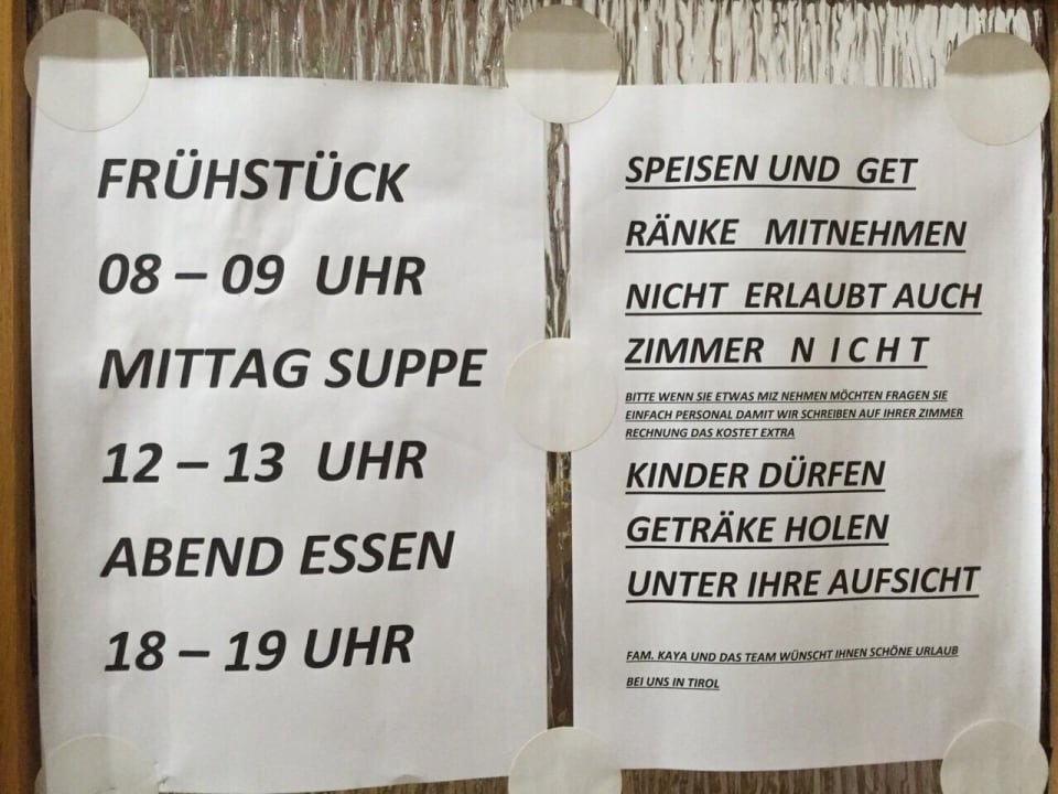 Eine bodenlose Frechheit (!) Gasthof Hauserwirt