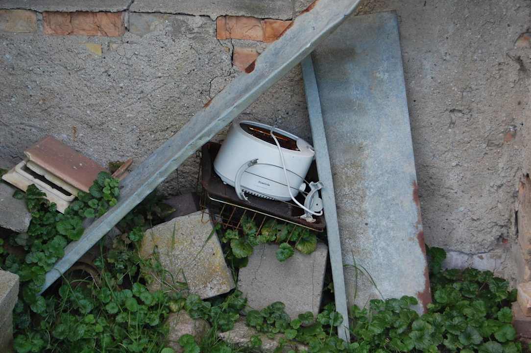 Schuppen Bauwagen Apfel