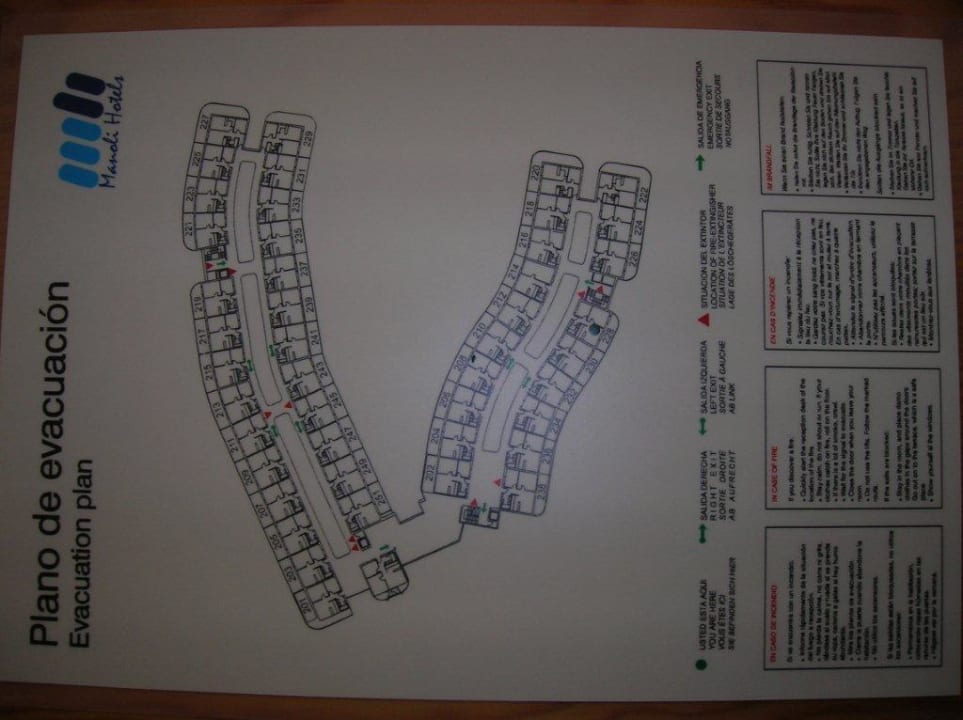 Fluchtplan vom Hotel Hotel Palmera Beach