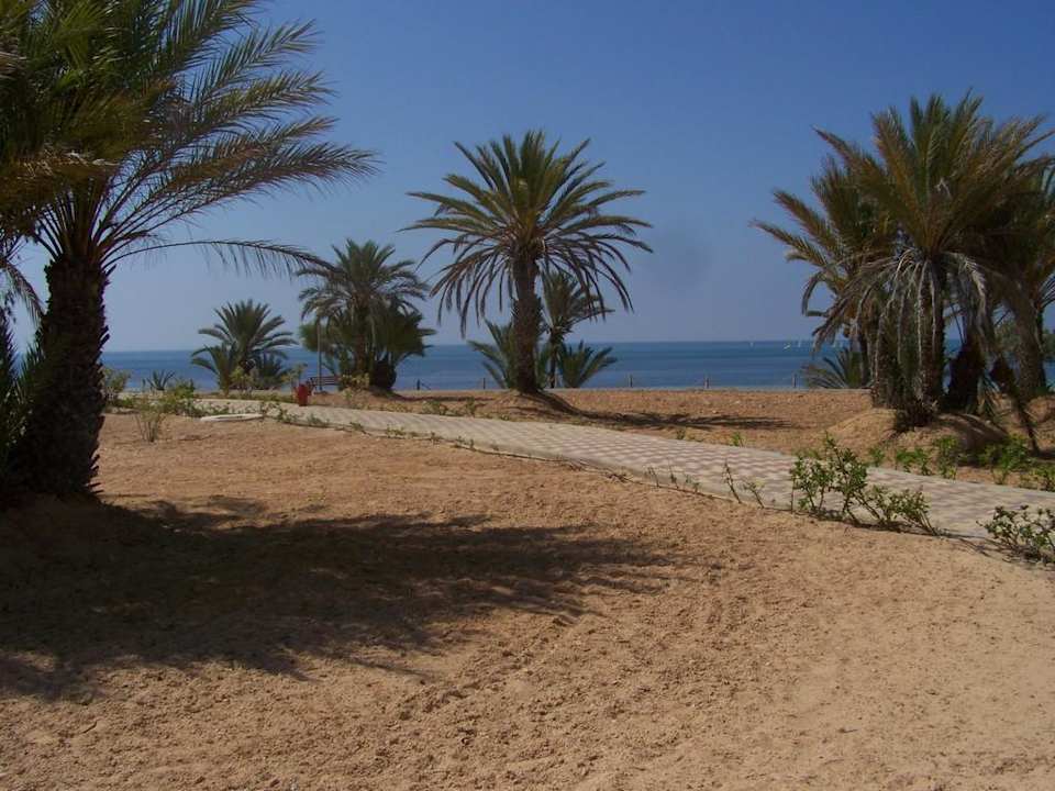 Weg zum Strand Hotel El Mouradi Djerba Menzel