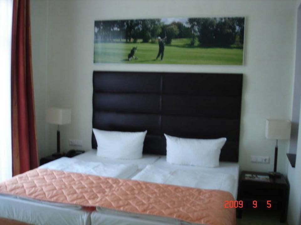 Schlafraum der Juniorsuite Resort Mark Brandenburg