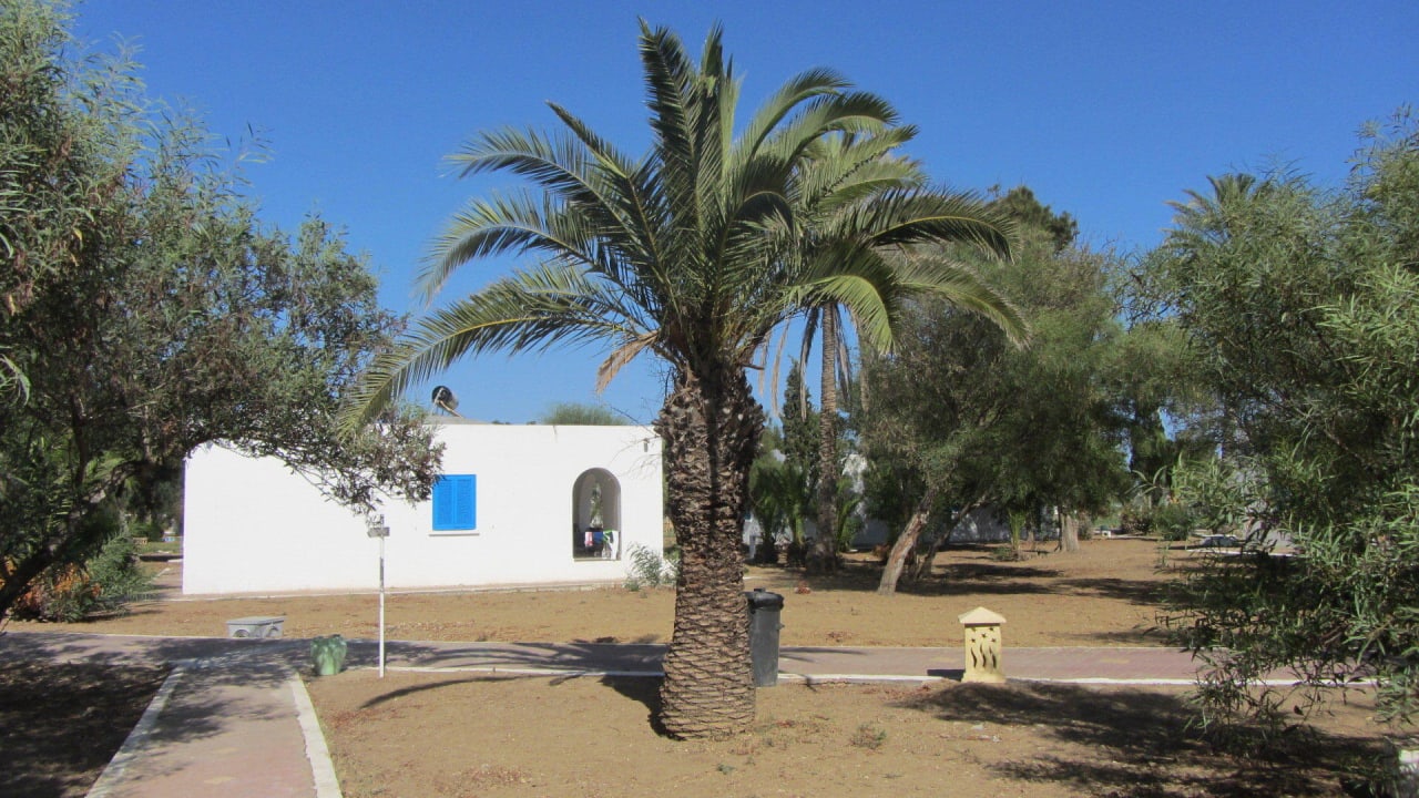 Blick von unserem Bungalow in den Garten Royal Lido Resort & Spa