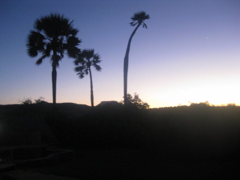 Sonnenuntergang Palmwag Lodge