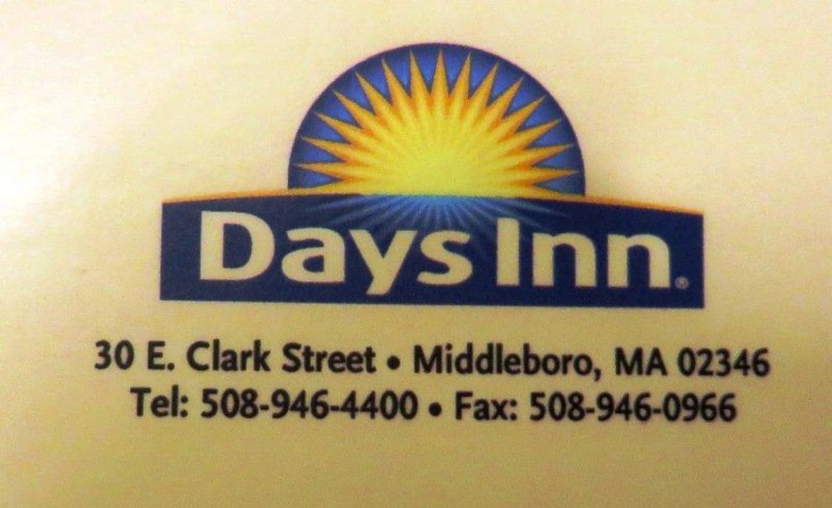 Namenszug und Adresse Quality Inn Middleboro Plymouth