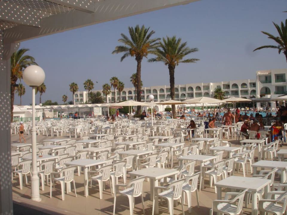 Terrasse de l'hôtel El Mouradi Club Kantaoui
