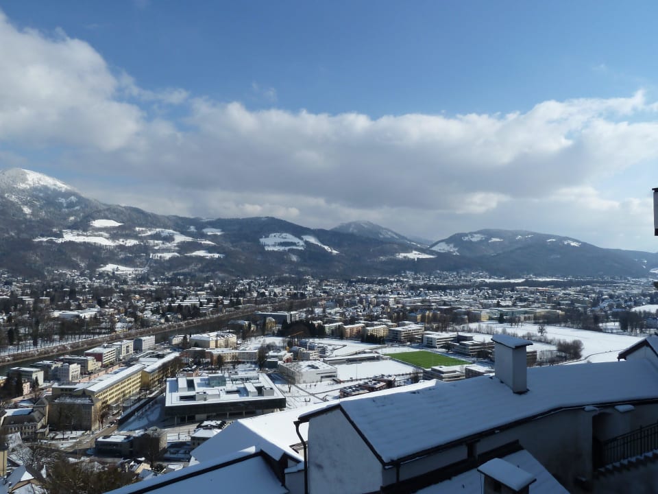Blick von der Festung Hohensalzburg Hotel Villa Carlton