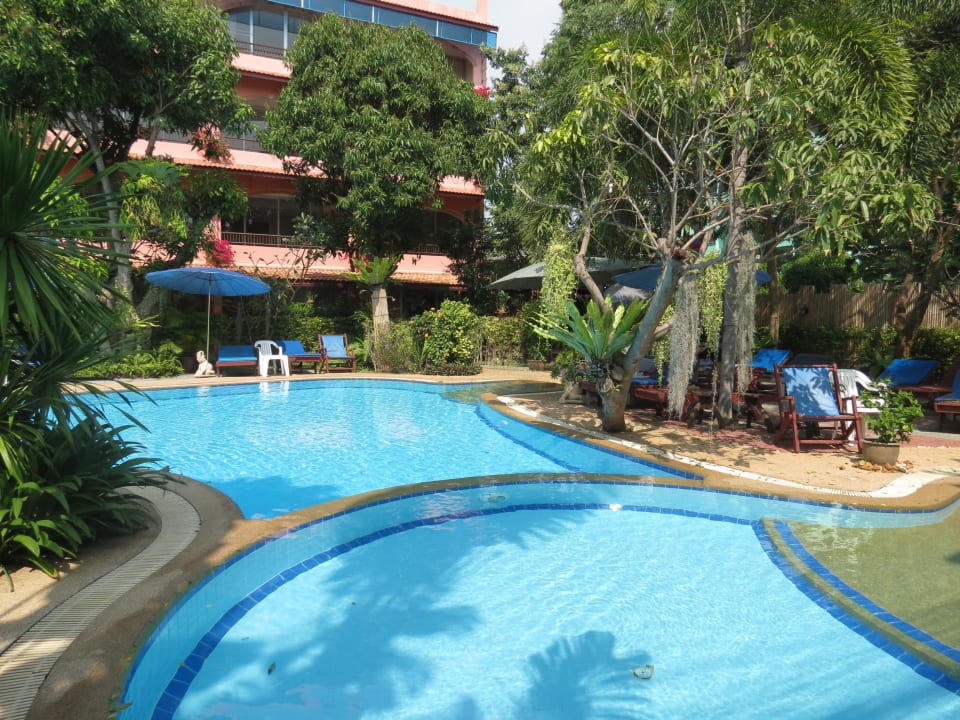 Schön angelegter Pool Prinz Garden Villa