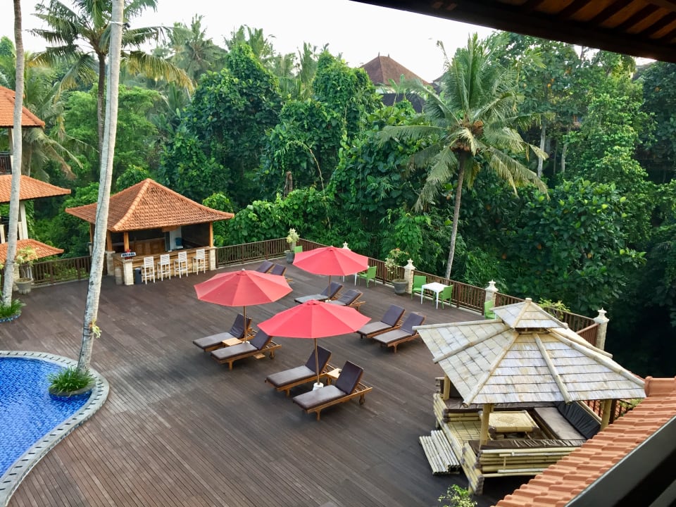 Ausblick von unserem Balkon Best Western Premier Agung Resort Ubud