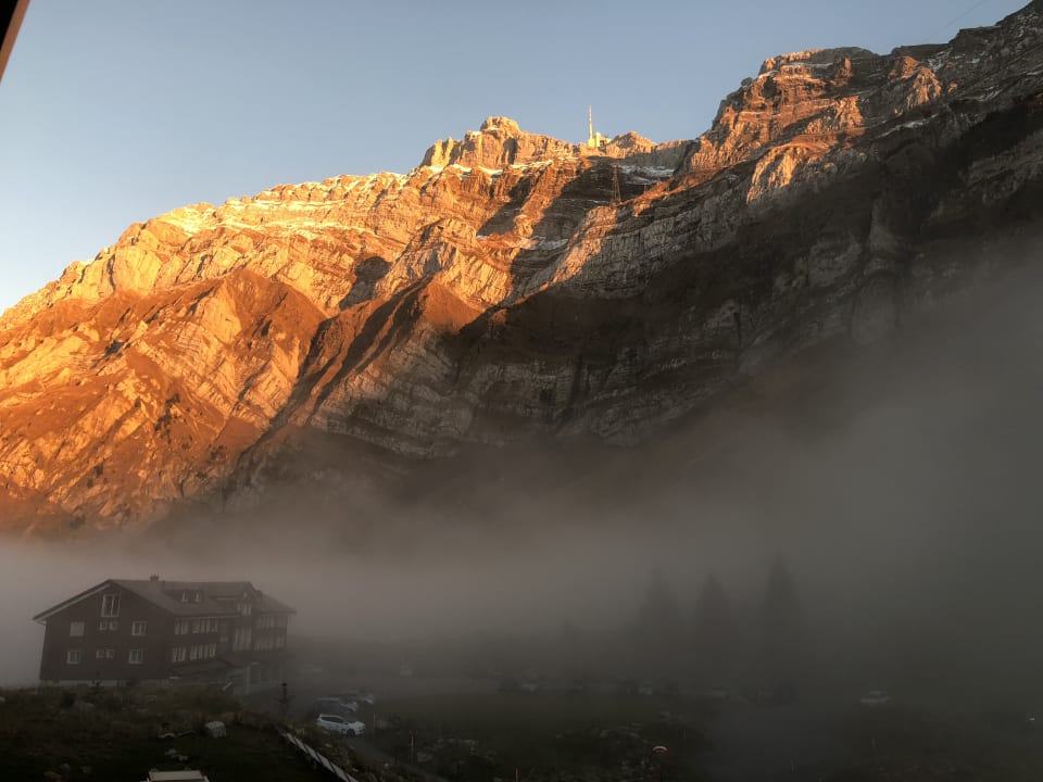 Ausblick Säntis - das Hotel