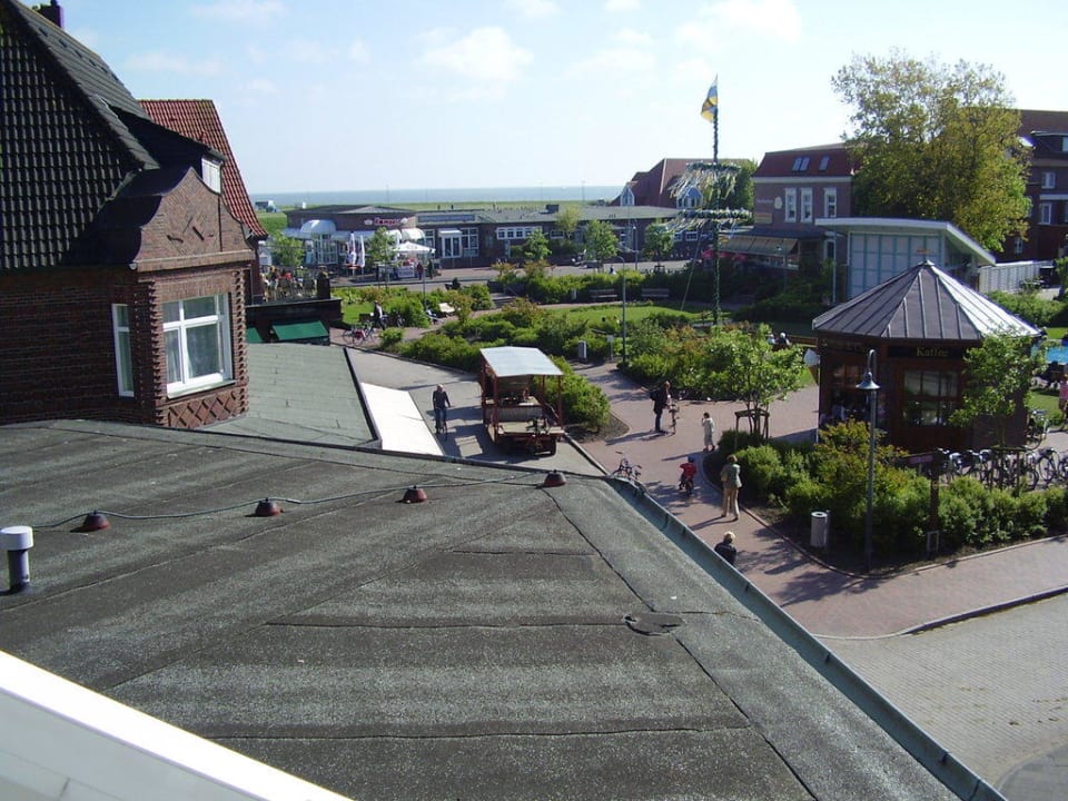 Ausblick Richtung Hafen Hotel Friesenhof