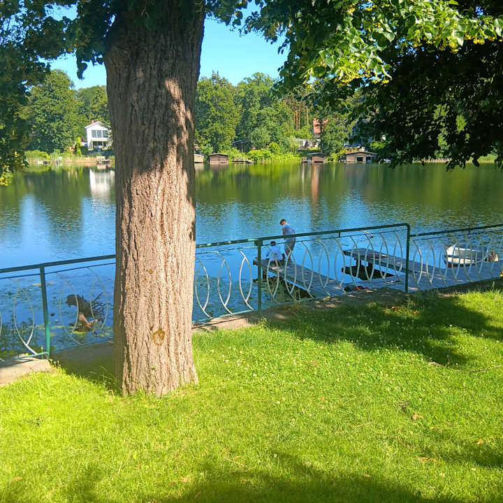Außenansicht Fischhaus Am Kleinen Glubigsee
