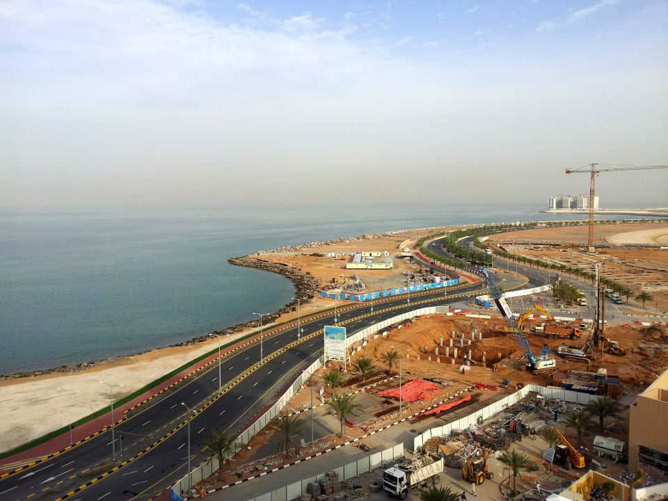 Baustelle vom Nachbarhotel, hat uns nicht gestört DoubleTree by Hilton Resort & Spa Marjan Island