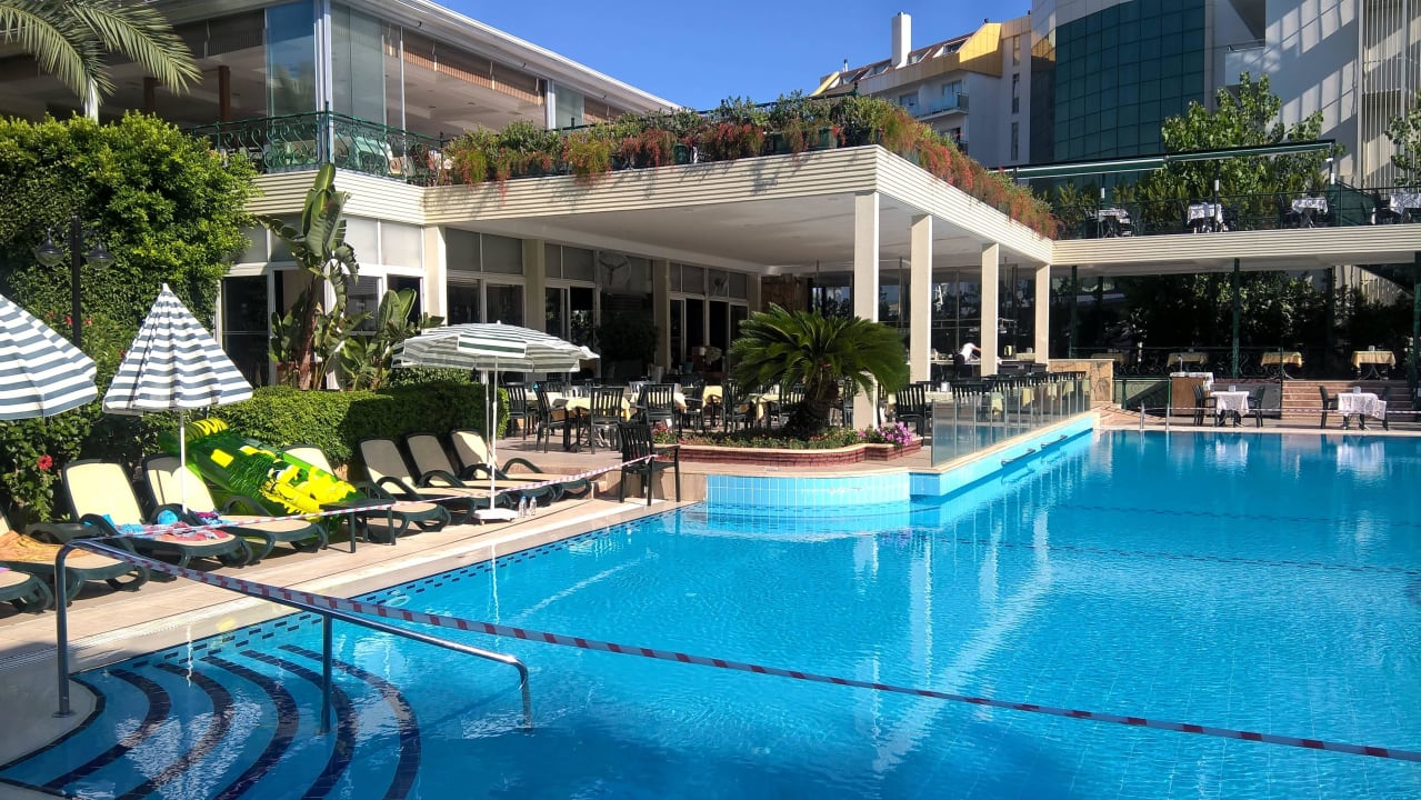 Blick auf Restaurant Hotel Gardenia Beach