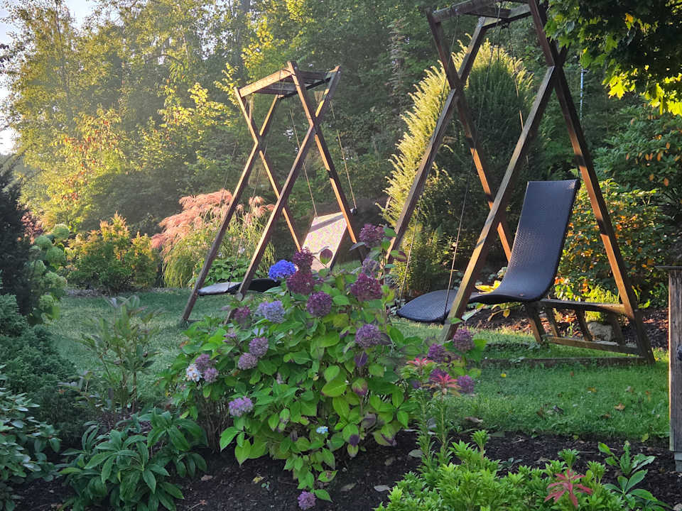 Gartenanlage Spirit & SPA Hotel Birkenhof am Elfenhain