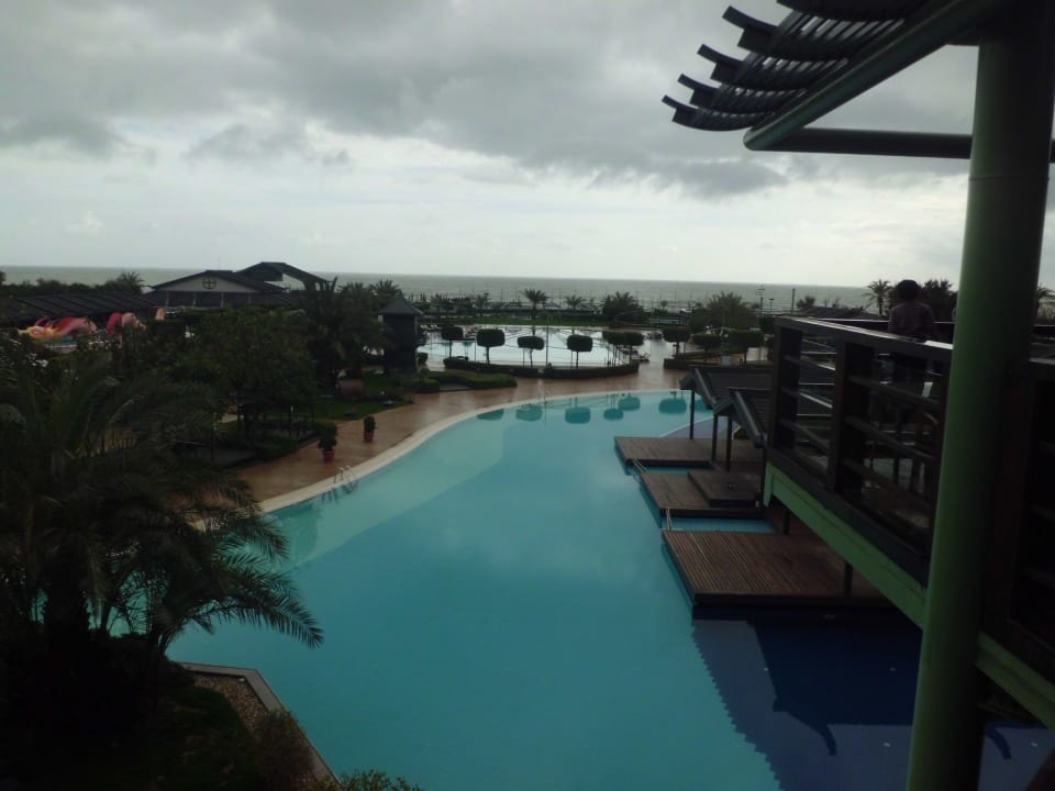 Looking down the pool and gardens Limak Lara Deluxe Hotel & Resort