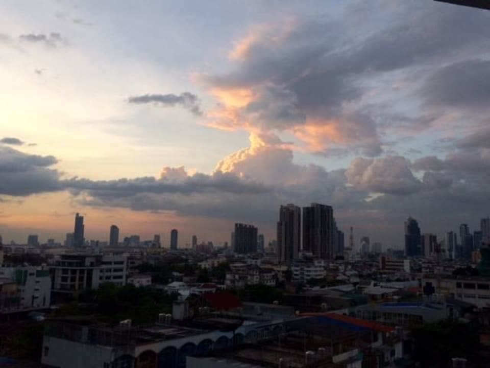 Blick vom Balkon, 8. Stock Chatrium Sathon Bangkok
