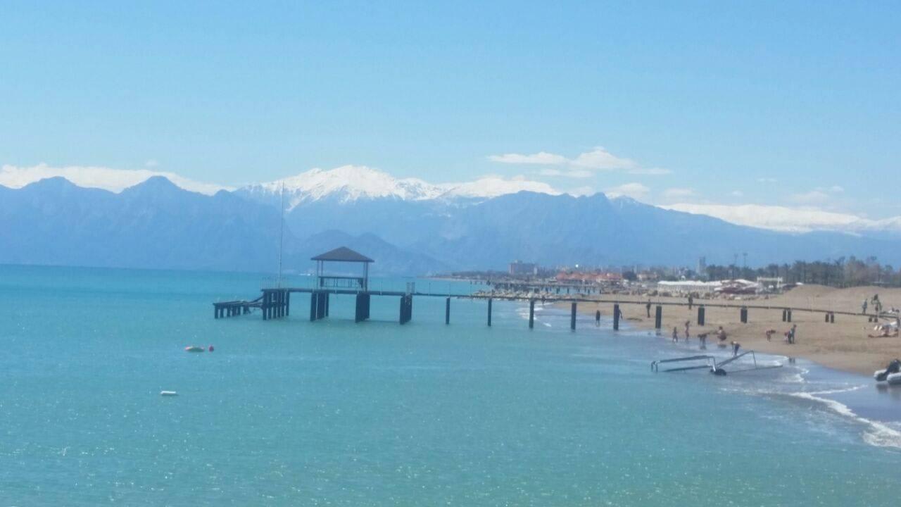 Wunderschöne Aussicht von der Hotel eigenenStrandb Hotel Delphin Diva
