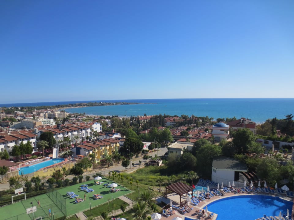 Blick auf Side Altstadt und Meer Side Prenses Resort & Spa