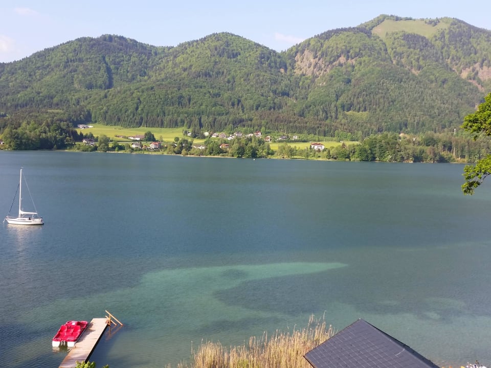 Blick aus dem Zimmer Fuschlsee Hotel Seewinkel