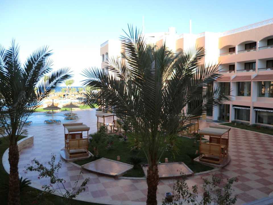 Ausblick vom Balkon Beach Albatros Resort