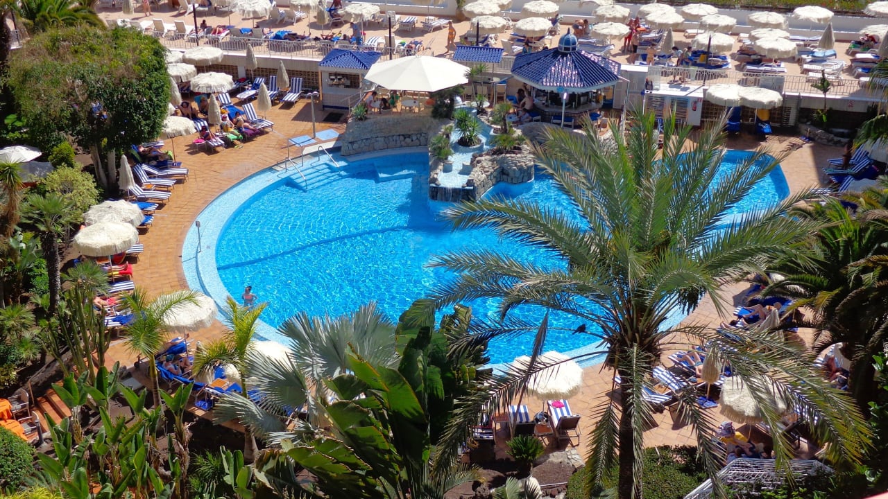 Blick aus dem Zimmer 1 Seaside Hotel Sandy Beach