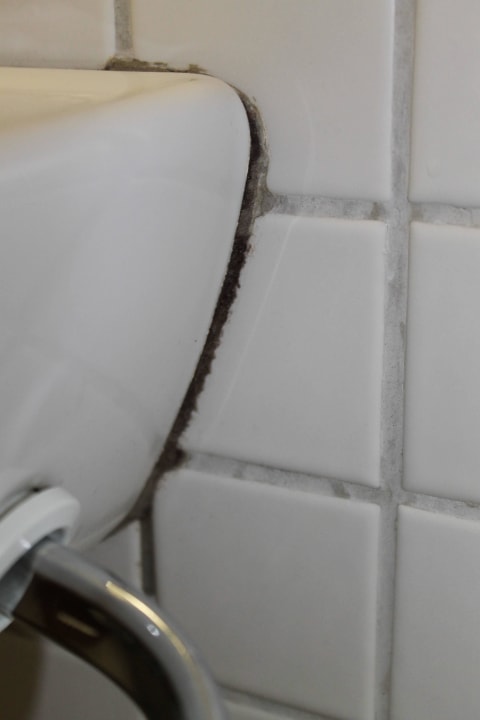 Schimmel bei lavabo Hotel Ucliva