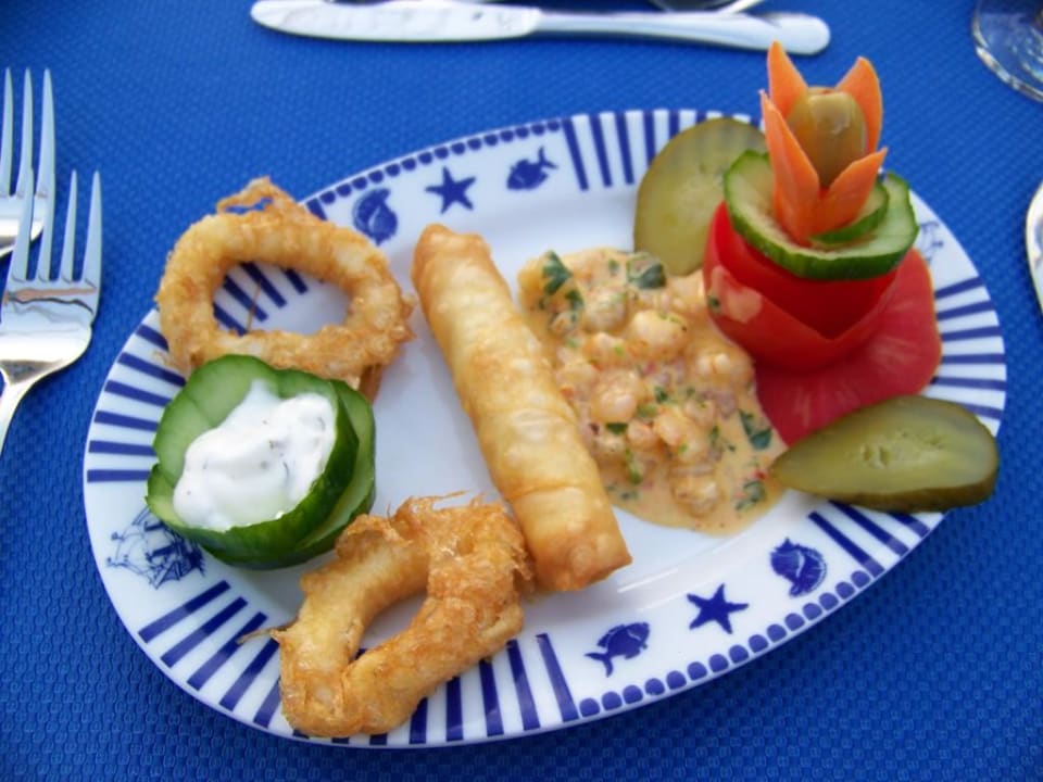 Die zweite Vorspeise im Fischrestaurant Can Garden Resort