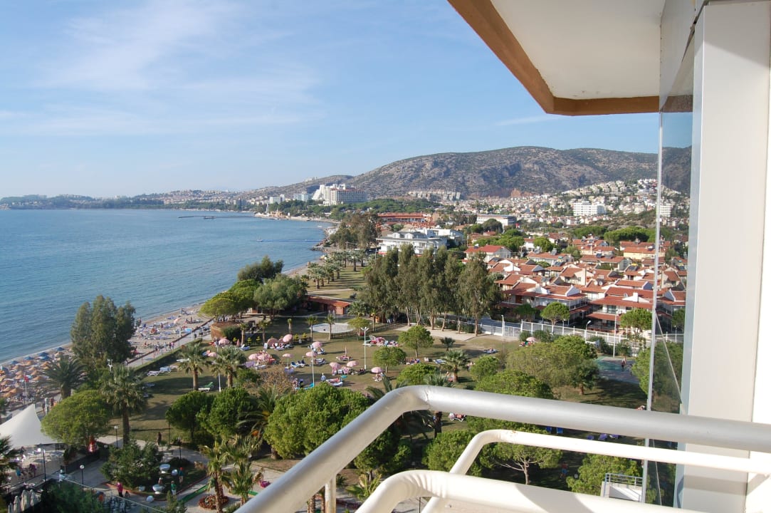 Blick vom Balkon mit direktem Meerblick Hotel Ephesia