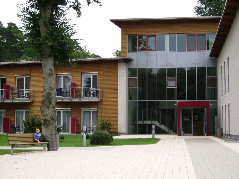 Hoteleingang Hotel Ferienpark Plauer See