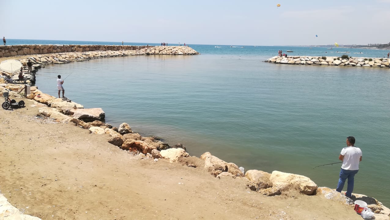 Hafeneinfahrt rechts vom Hotel Aydinbey Kings Palace & Spa