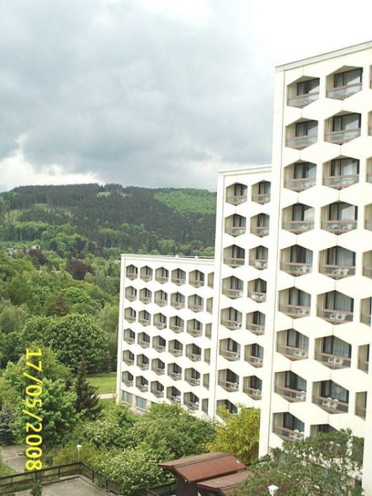 Blick vom Balkon des Hotels AHORN Berghotel Friedrichroda