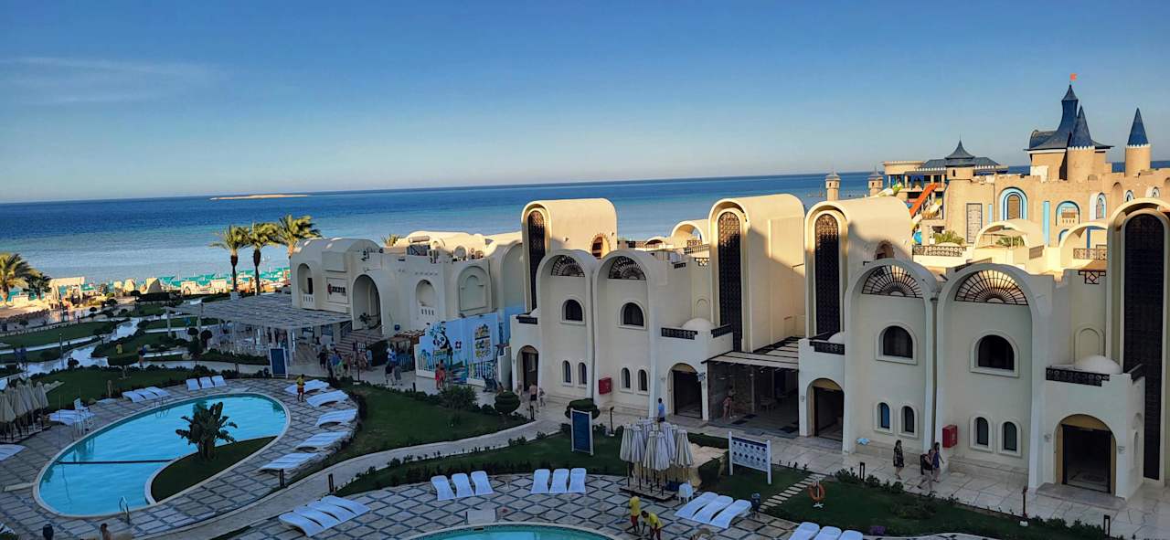 Ausblick Gravity Hotel & Aquapark Sahl Hasheesh