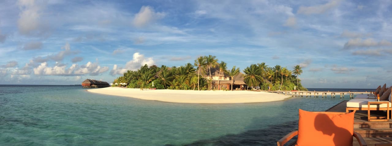 Blick von der Sunset Bar Mirihi Island Resort