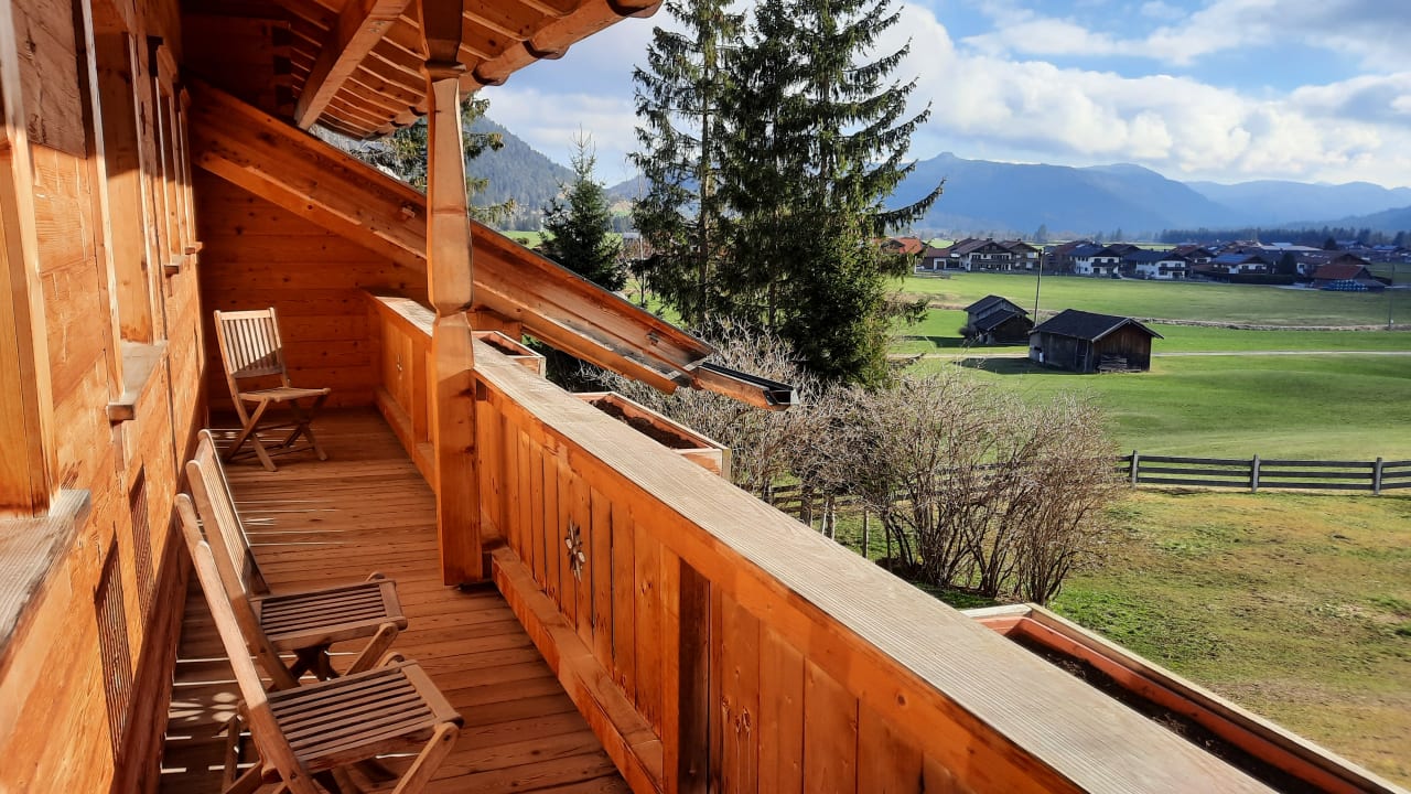 Ausblick Ferienhaus Buchenhof Krün