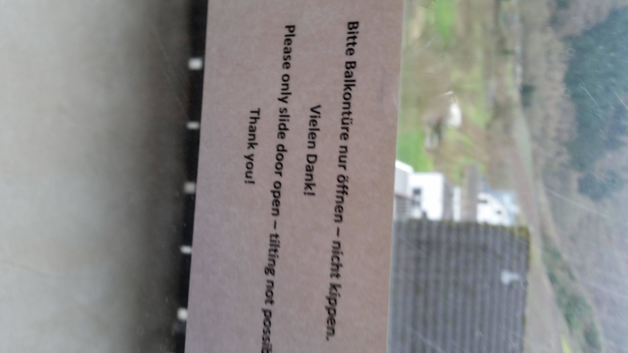 Warnung - siehe Riegel Hotel Lochmühle