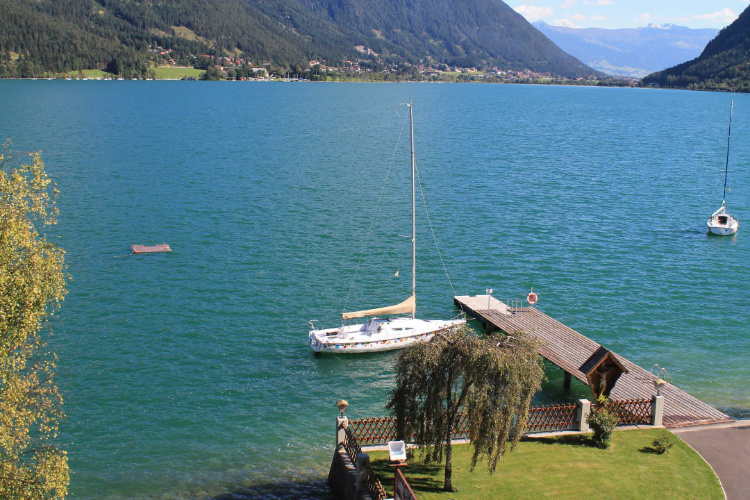 Ausblick vom Balkon Hotel Post am See