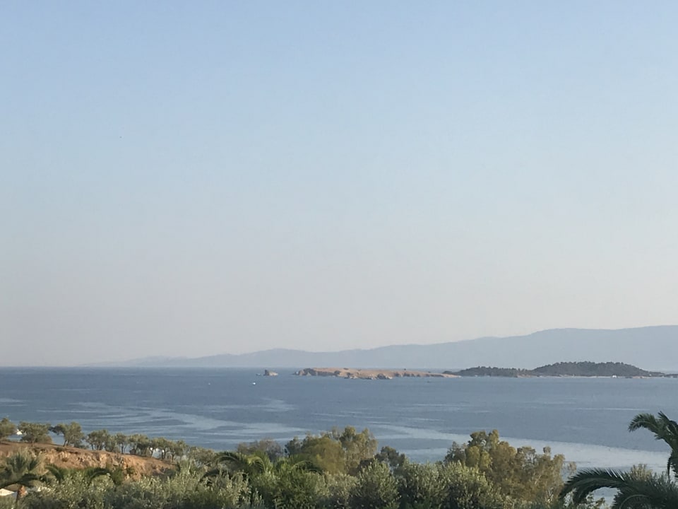 Ausblick Akrathos Beach Hotel